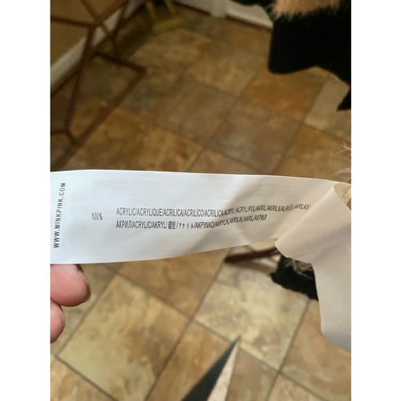 Women's Minkpink Fuzzy Leopard Print Sweater M/L - Picture 3 of 7